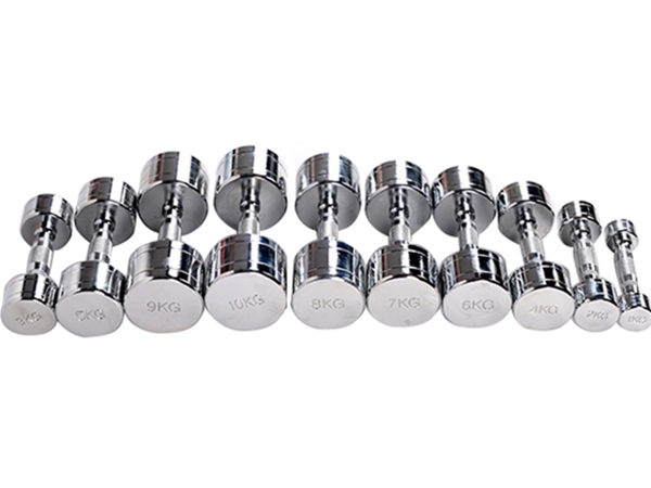 Chrome steel dumbbell